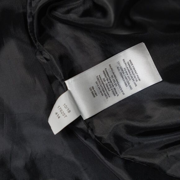 Ralph Lauren Black Silver Windbreaker Light Jacket Hoodie Womens Size M - Picture 12 of 15